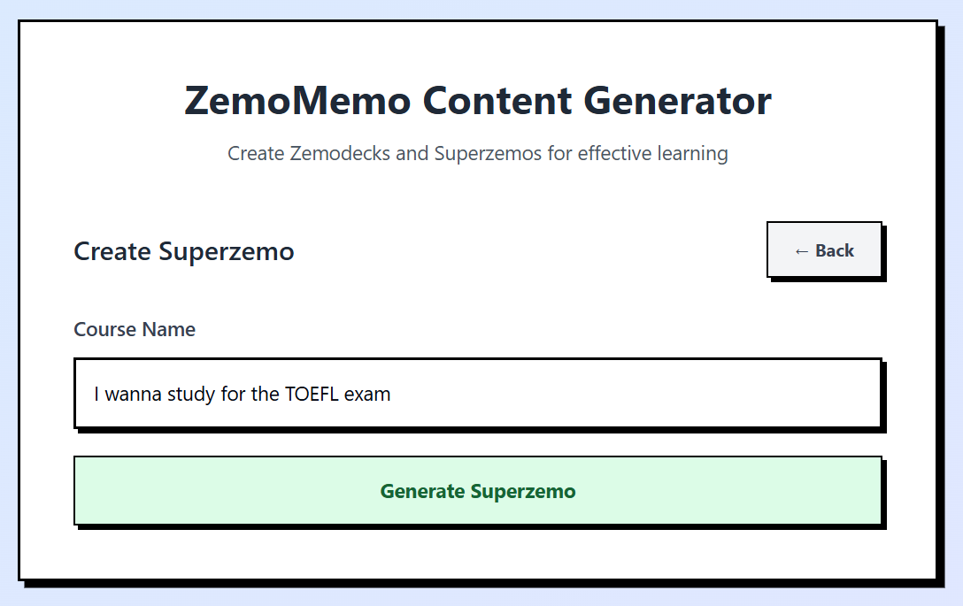 Superzemo Creator
