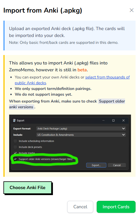 Anki Import